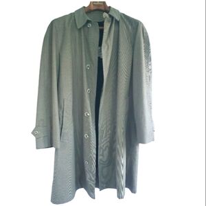 Vintage English Squire Men's Coat. Mini Houndstooth Khaki and Black. Size 42